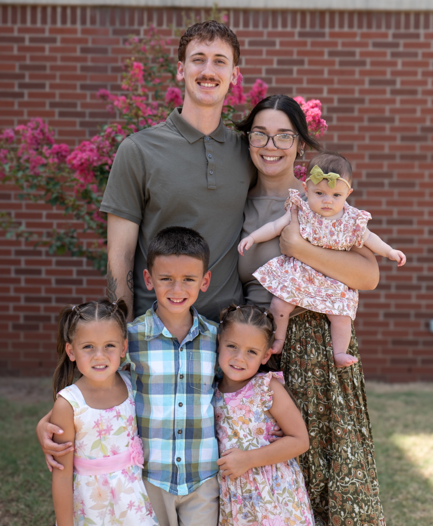 Spencer and Felicity Riezebos with their four children